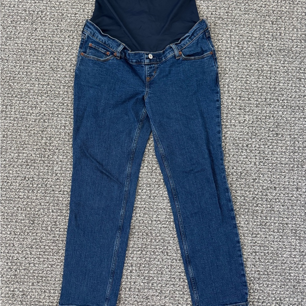 Abercrombie “The Ankle Straight” Maternity Jeans